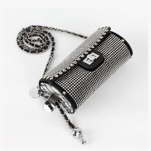 Rivet Studded Rhinestone Bag